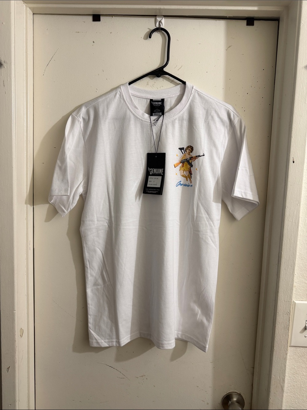 White Genuine Crew Tee